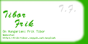 tibor frik business card